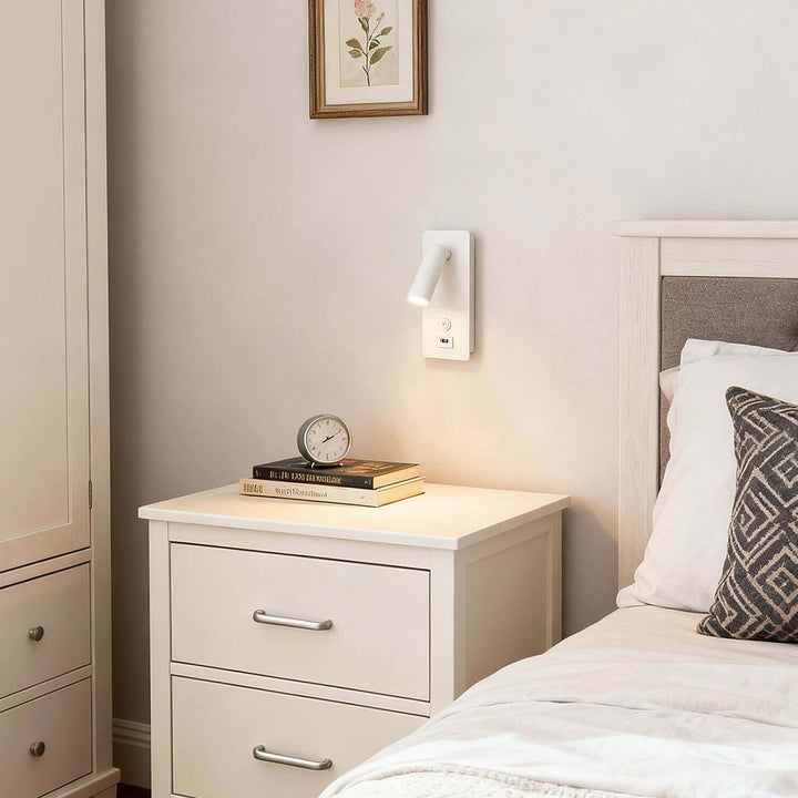 Yorva Wall Lamp Style A – Nordic Minimalist USB Reading Light