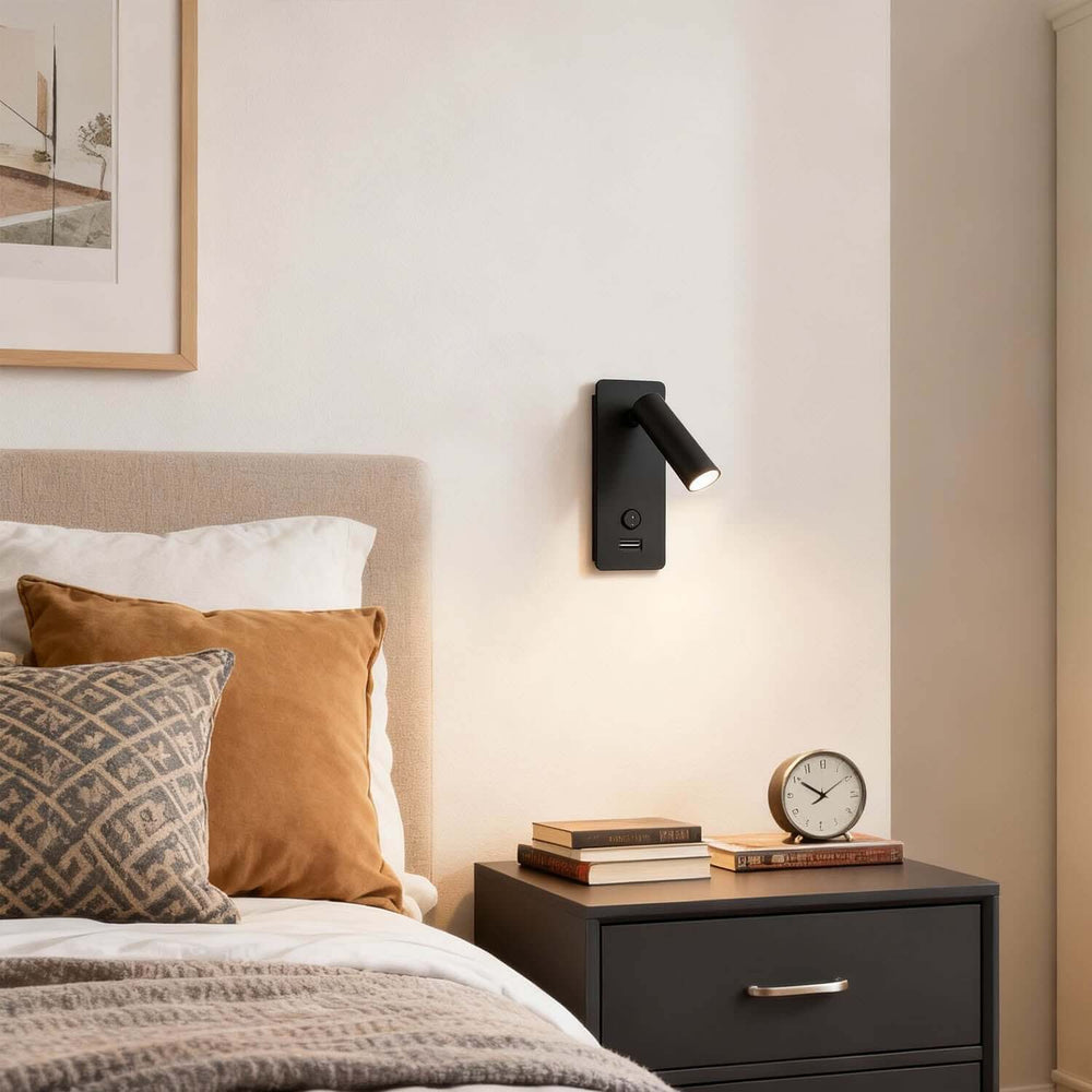 Yorva Wall Lamp Style A – Nordic Minimalist USB Reading Light