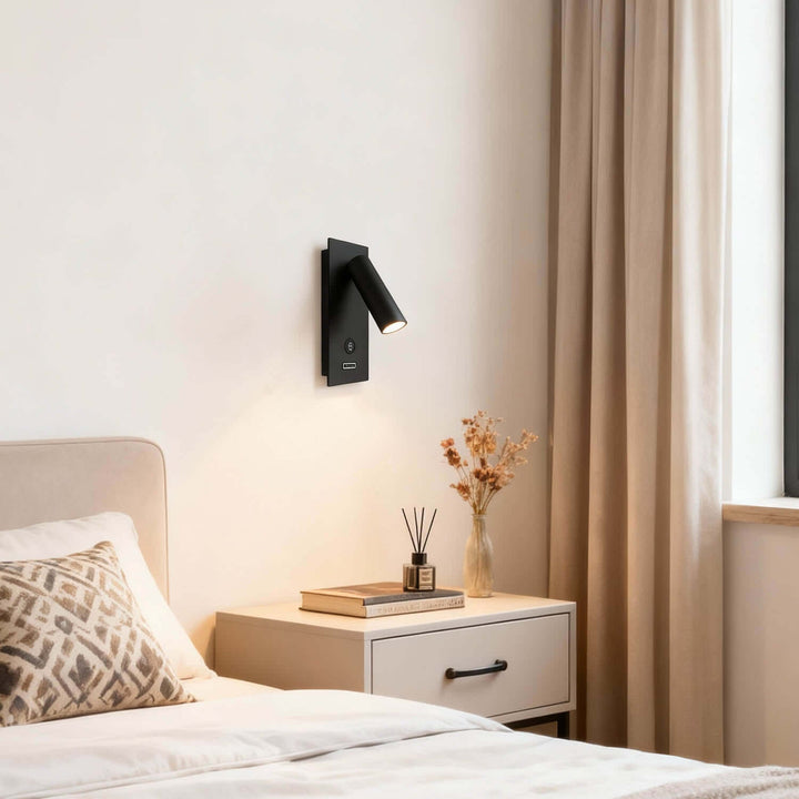 Yorva Wall Lamp Style A – Nordic Minimalist USB Reading Light