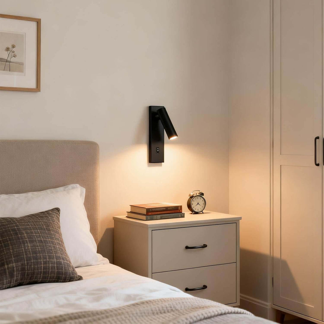Yorva Wall Lamp Style C – Nordic Minimalist Rotatable Reading Lamp