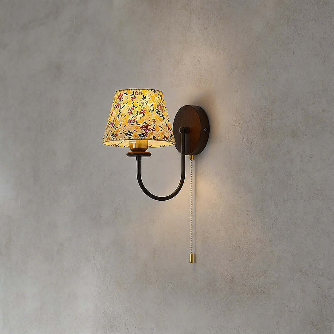Zalivi Wall Light – Vintage Rustic Fabric Light