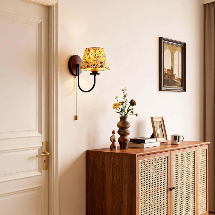 Zalivi Wall Light – Vintage Rustic Fabric Light