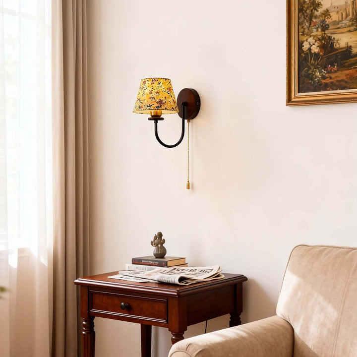 Zalivi Wall Light – Vintage Rustic Fabric Light