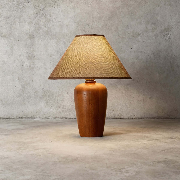 Zalvi Fabric Table Lamp – Wabi-Sabi Vintage Entryway Light