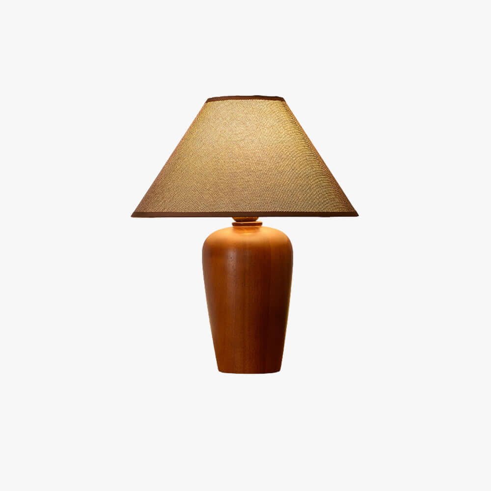 Zalvi Fabric Table Lamp – Wabi-Sabi Vintage Entryway Light