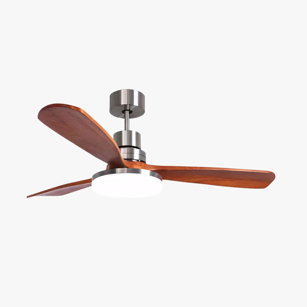 Zandris Ceiling Fan Light | Modern Wood Living Room Light