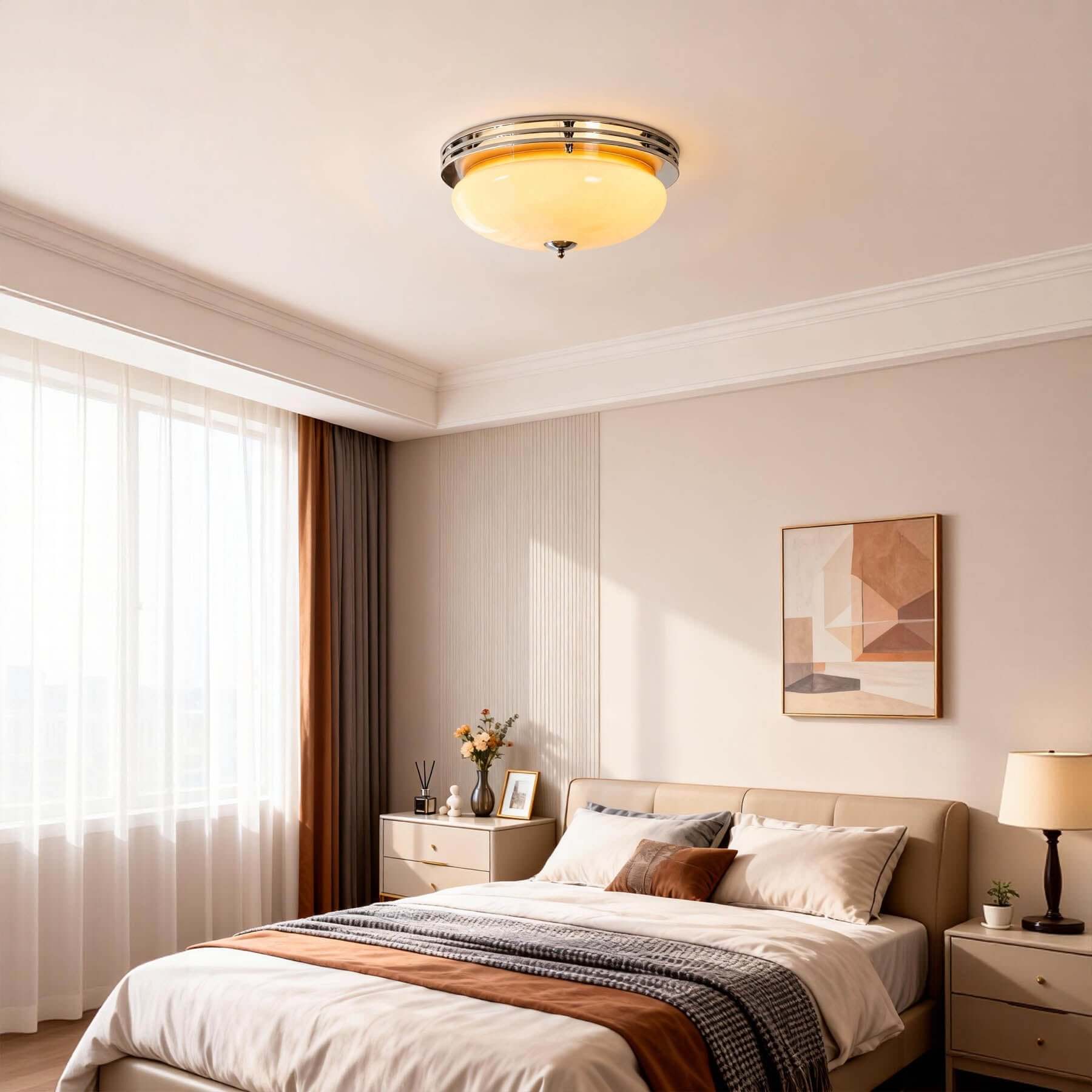 Zanivo Ceiling Lamp – Modern Nordic Luxury Glass Light – Vinlighting