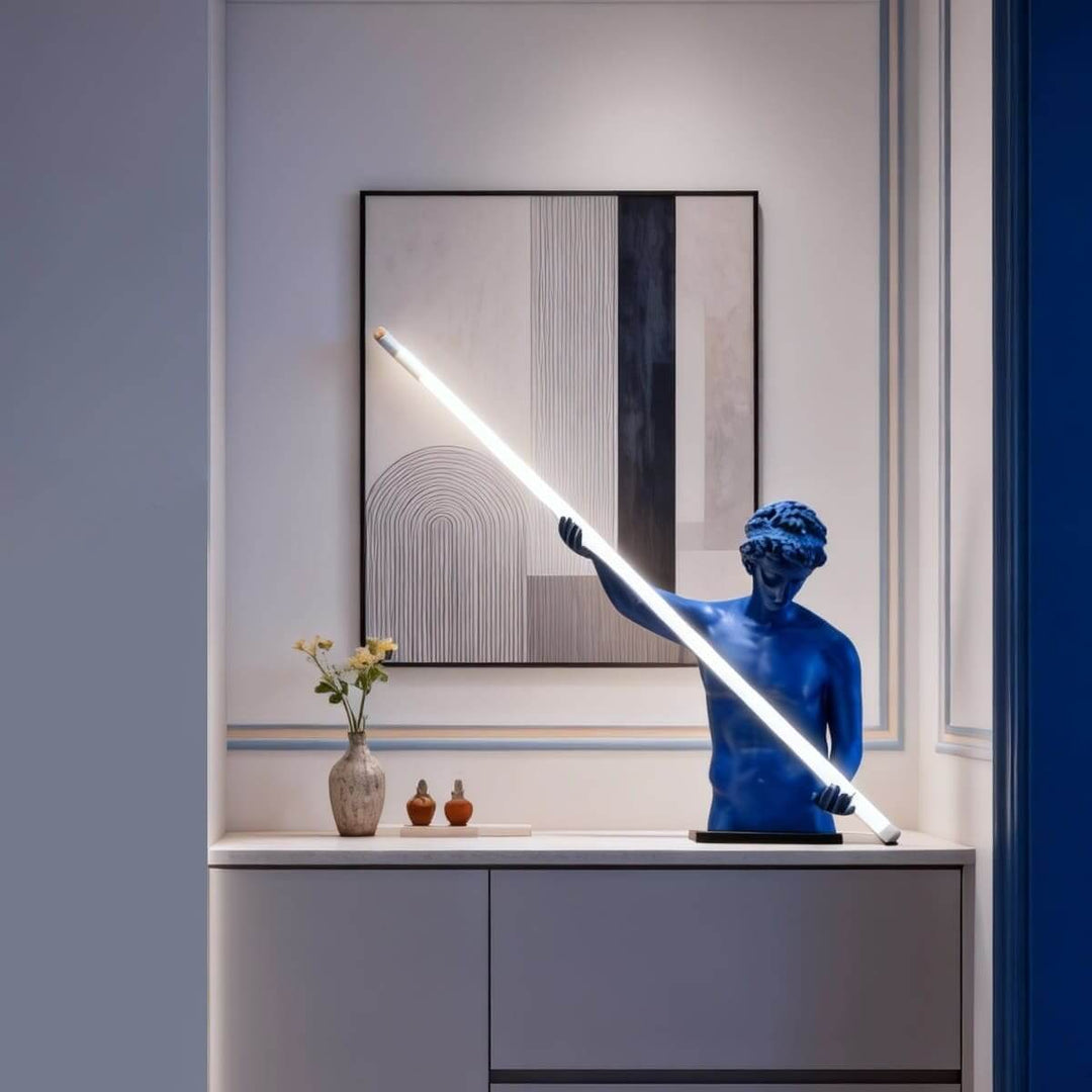 Zaryos Blue Sculpture Table Lamp – Entrance Decorative Light