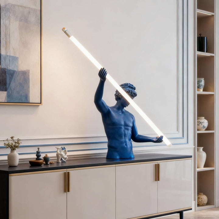 Zaryos Blue Sculpture Table Lamp – Entrance Decorative Light