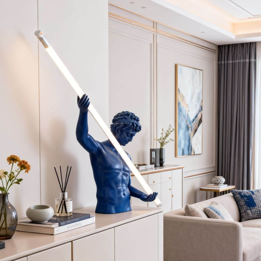 Zaryos Blue Sculpture Table Lamp – Entrance Decorative Light