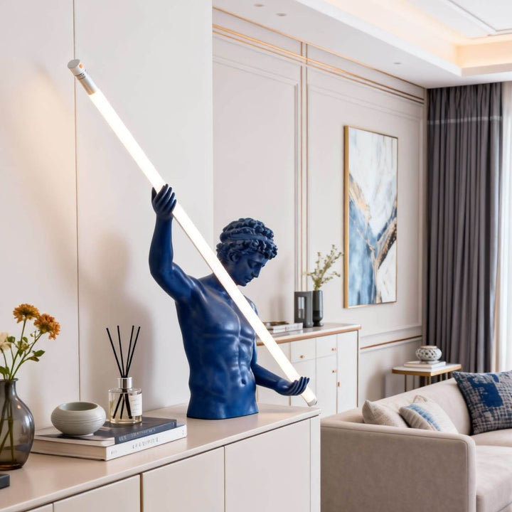Zaryos Blue Sculpture Table Lamp – Entrance Decorative Light