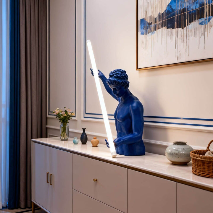 Zaryos Blue Sculpture Table Lamp – Entrance Decorative Light