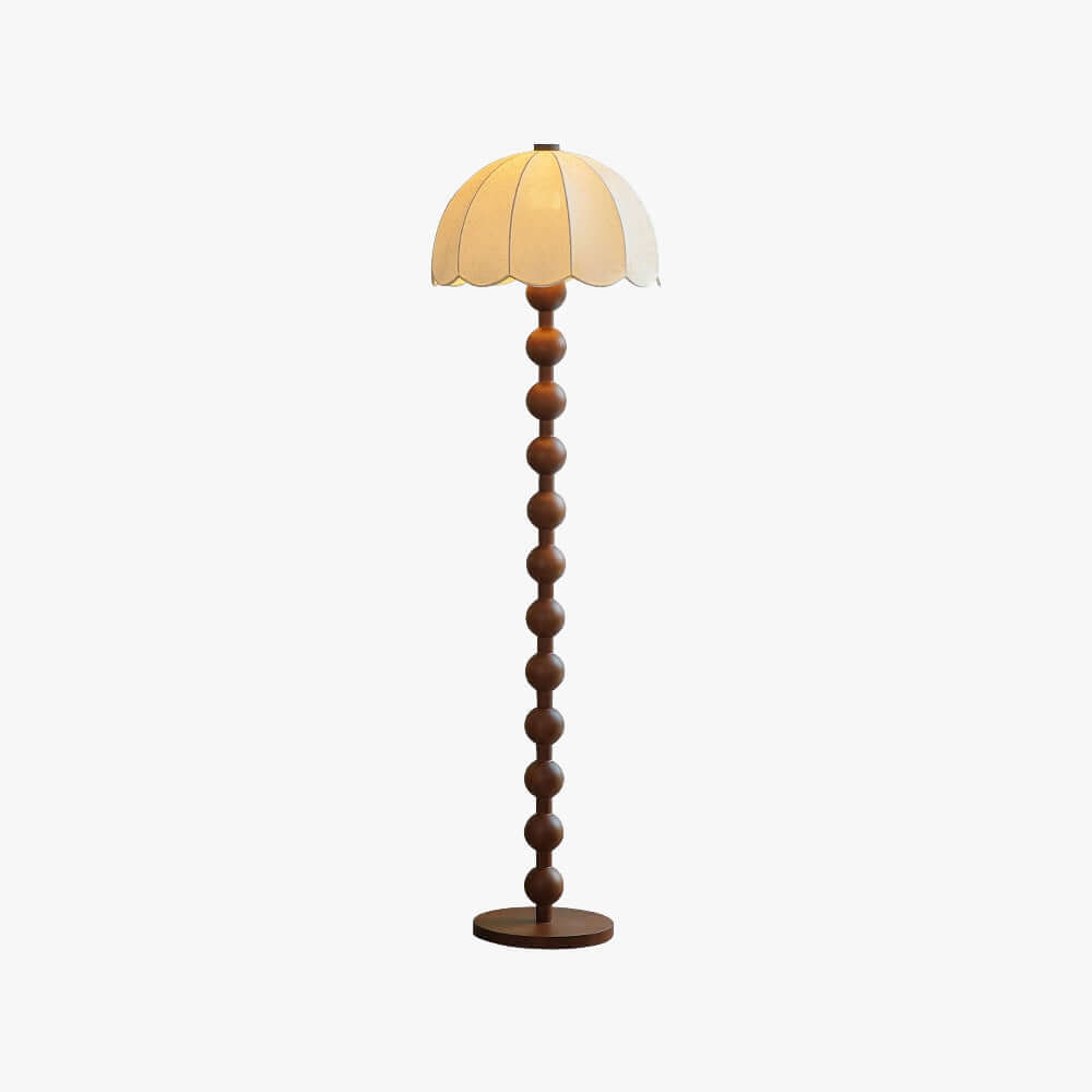 Zaylun Floor Lamp – Tall Traditional White Fabric Lamp