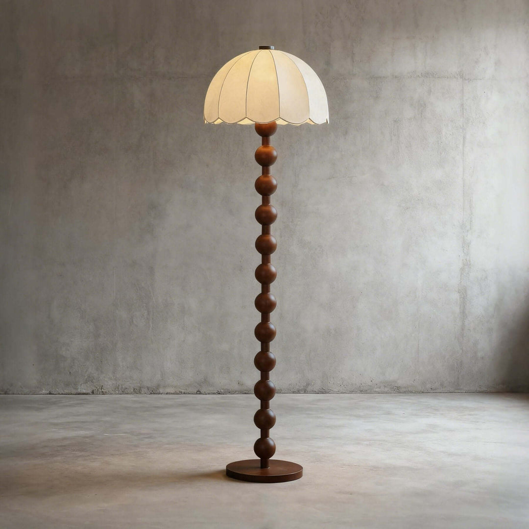 Zaylun Floor Lamp – Tall Traditional White Fabric Lamp