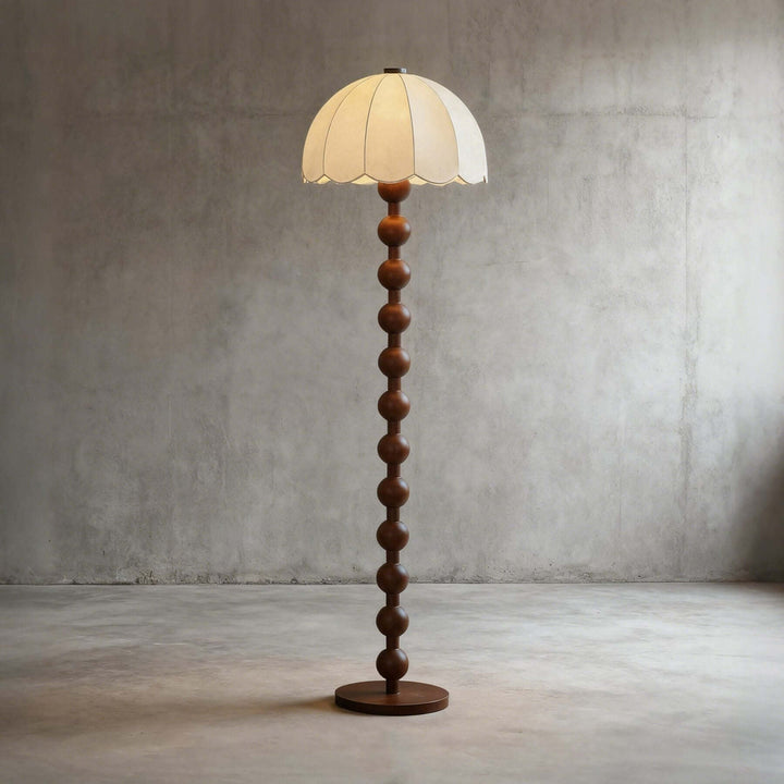 Zaylun Floor Lamp – Tall Traditional White Fabric Lamp