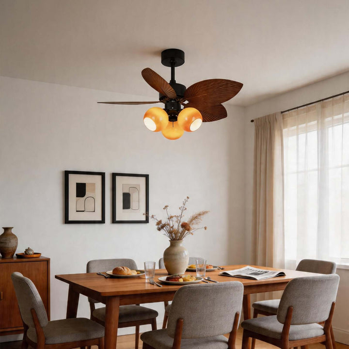 Zentox Ceiling Fan Light B – French Dining Glass Light