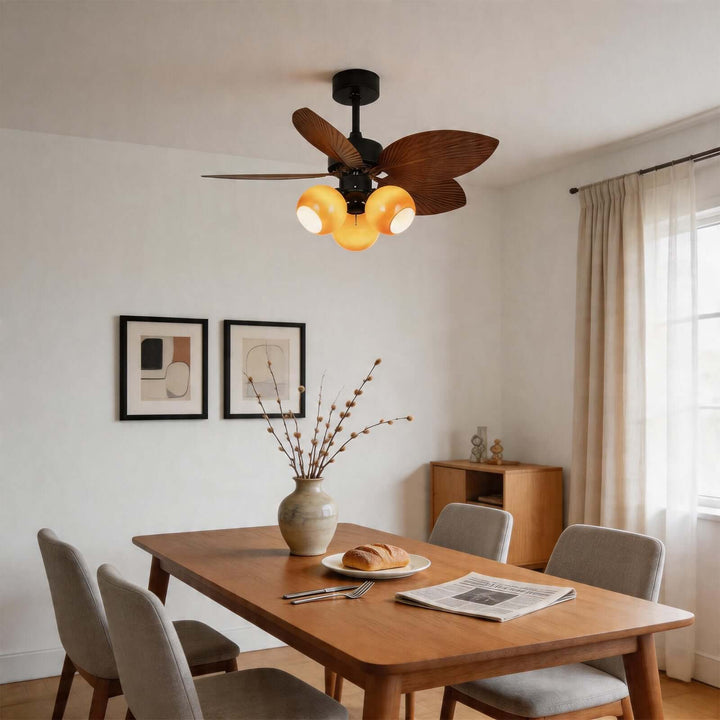 Zentox Ceiling Fan Light B – French Dining Glass Light