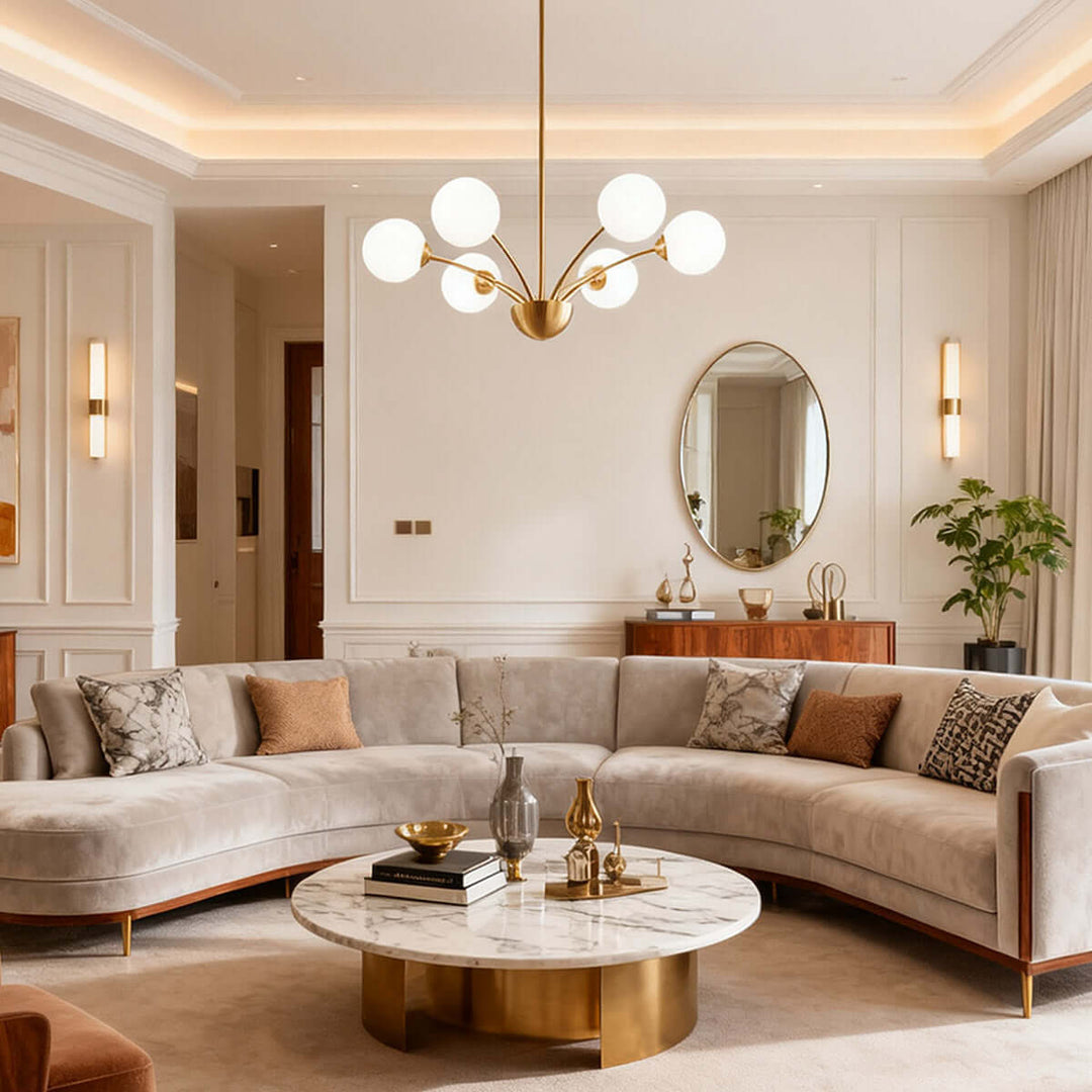 Zeriya Chandelier – Nordic Minimalist Modern Luxury Glass