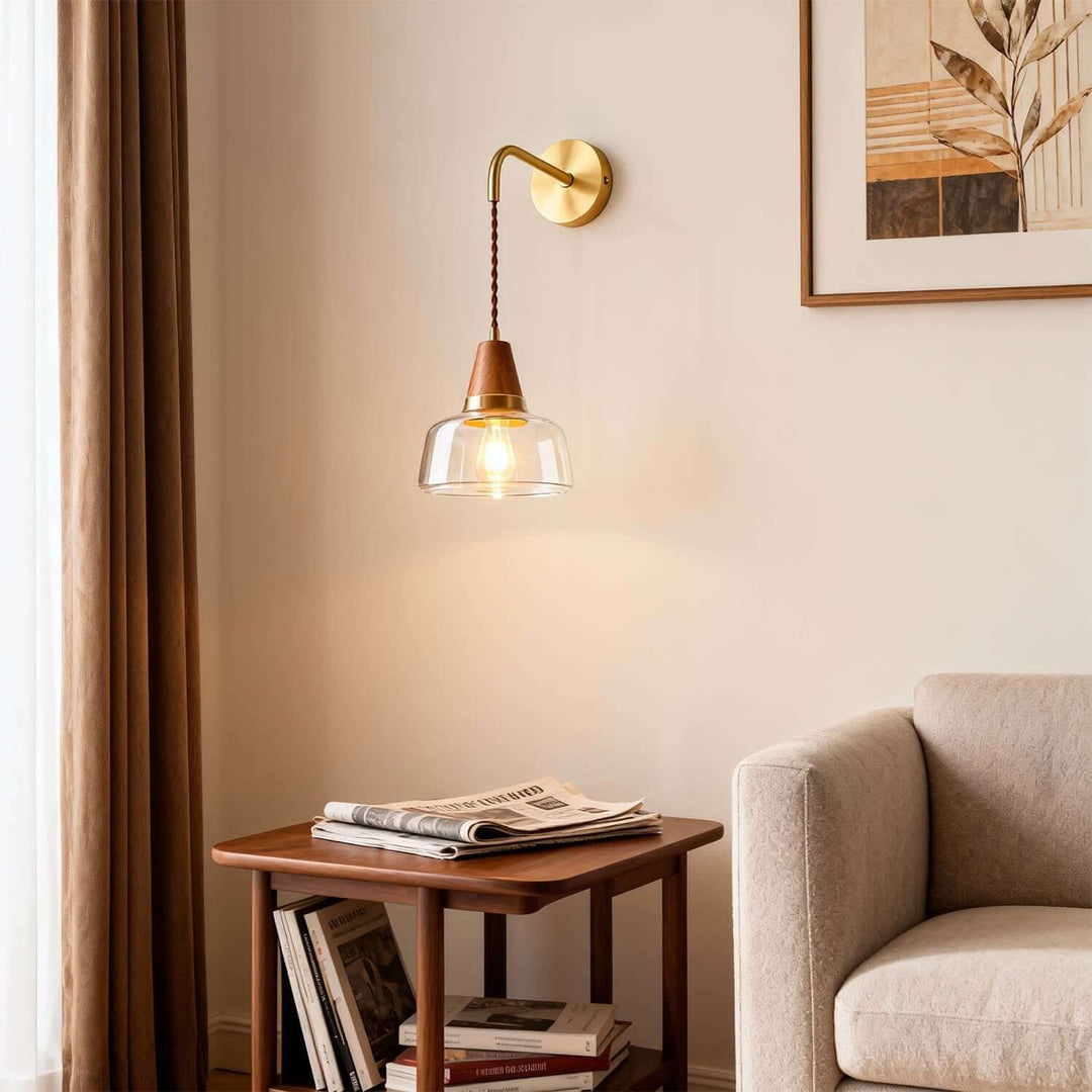 Tivaro Wall Light - Modern Classic Minimal Glass Decorative Sconce