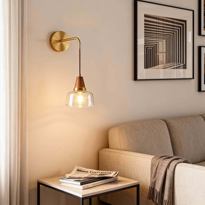 Tivaro Wall Light - Modern Classic Minimal Glass Decorative Sconce