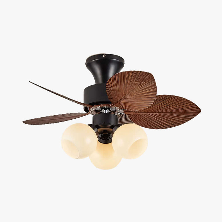 Zevora Ceiling Fan Light A | American Retro Glass Light