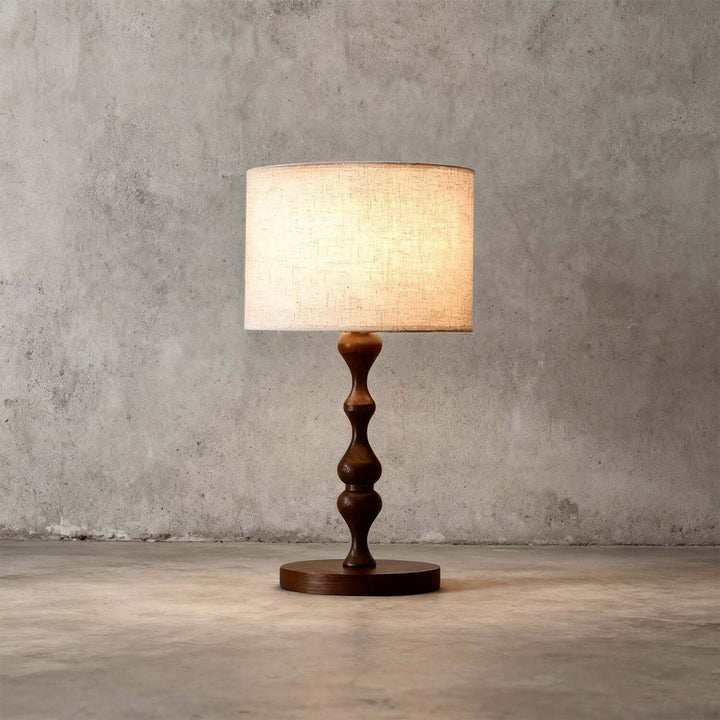 Ziore Table Light French Vintage Fabric Desk Lamp