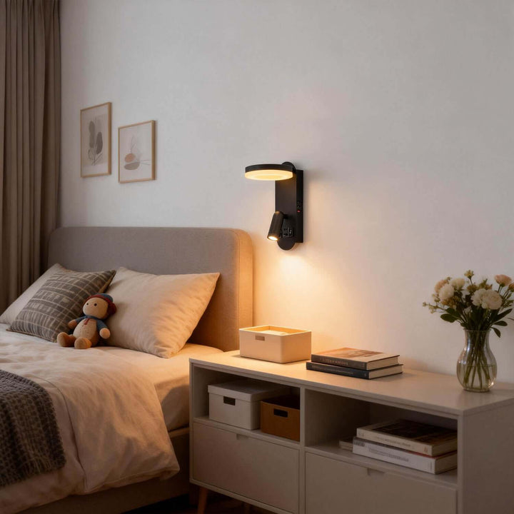 Zivon Wall Light - Modern LED Minimalist Bedroom Bedside Lamp