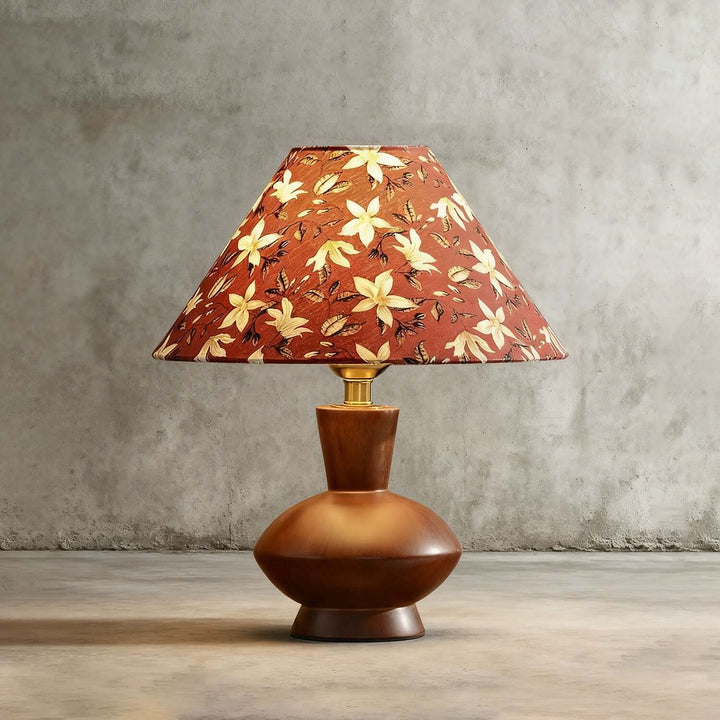 Zomelu Table Lamp – Mid-Century Vintage Fabric Bedside