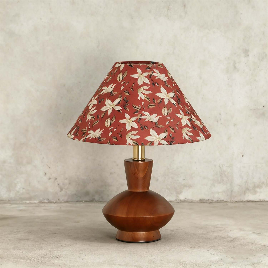 Zomelu Table Lamp – Mid-Century Vintage Fabric Bedside