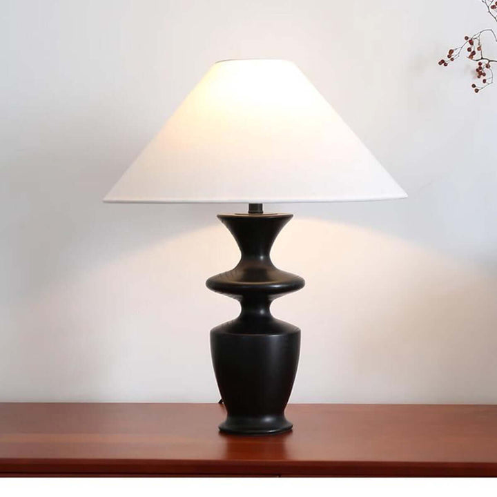 Zoriva Table Lamp – Wabi-Sabi Style Vintage French Wood Decor Light