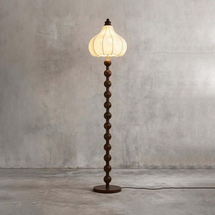 Zureli Floor Lamp – French Retro Fabric Floor Lamp for Living Room