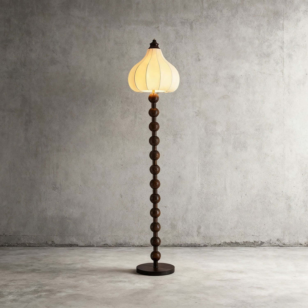 Zureli Floor Lamp – French Retro Fabric Floor Lamp for Living Room