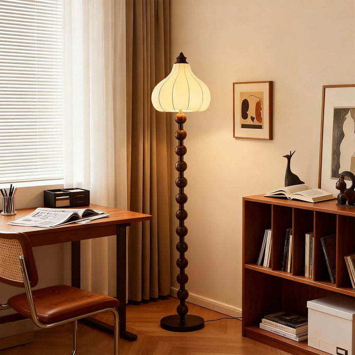 Zureli Floor Lamp – French Retro Fabric Floor Lamp for Living Room