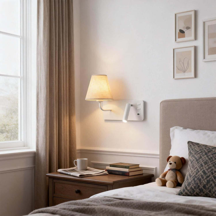 Zylen Wall Light – American Minimalist LED Bedside Lamp