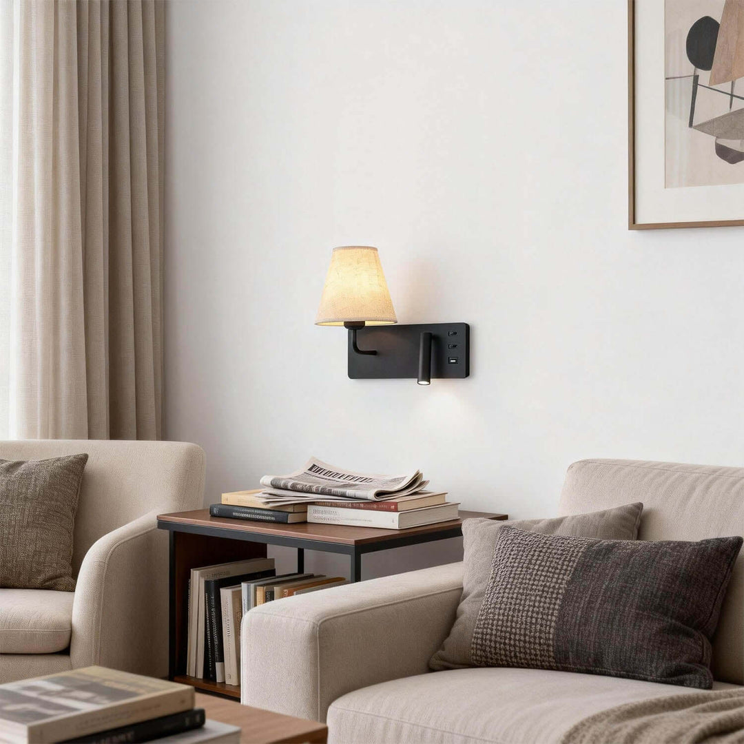 Zylen Wall Light – American Minimalist LED Bedside Lamp