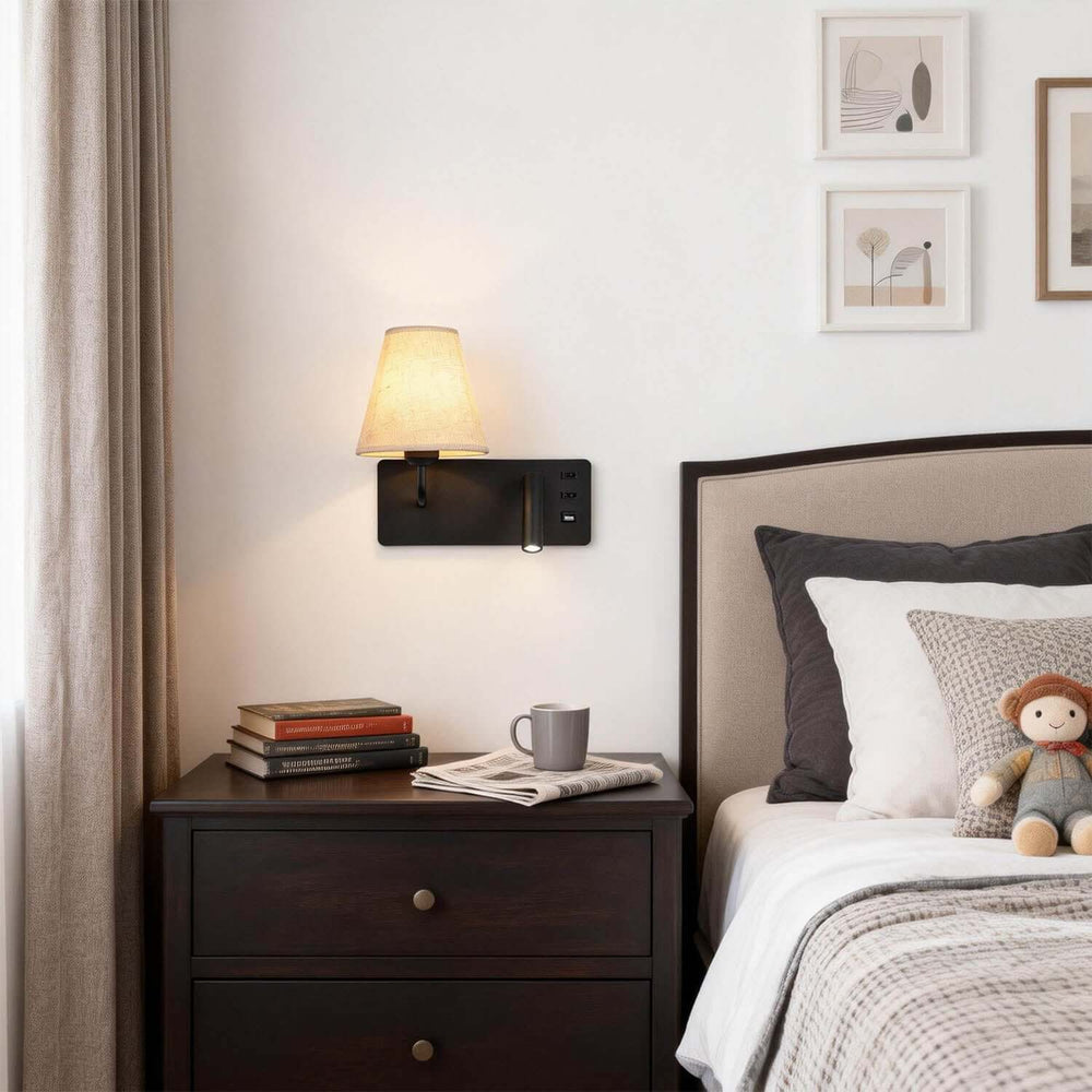 Zylen Wall Light – American Minimalist LED Bedside Lamp