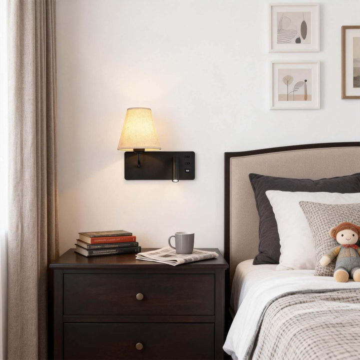 Zylen Wall Light – American Minimalist LED Bedside Lamp