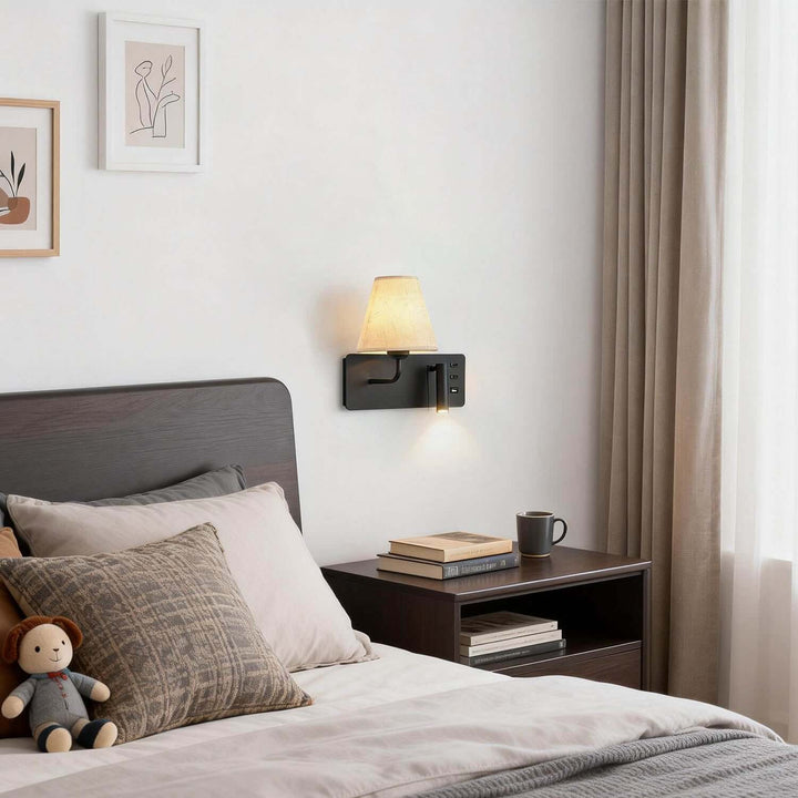 Zylen Wall Light – American Minimalist LED Bedside Lamp