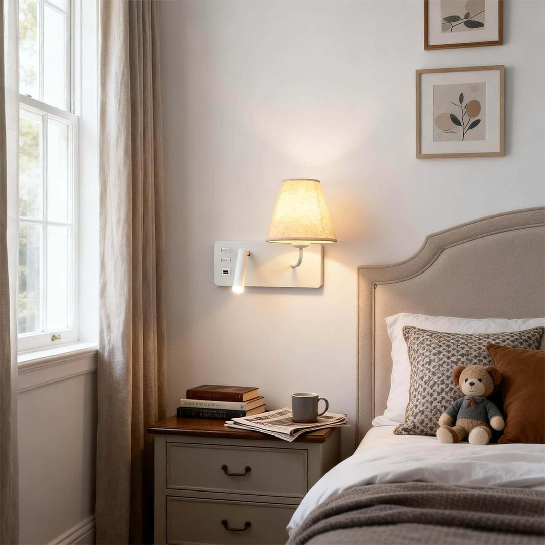 Zylen Wall Light – American Minimalist LED Bedside Lamp