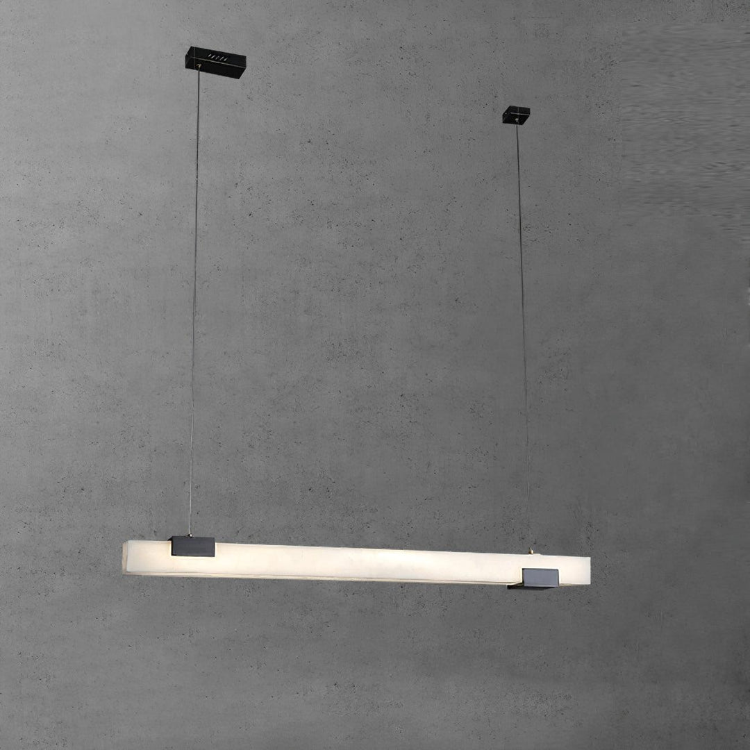Linear Alabaster Pendant Light | Elegant Kitchen Island Fixture | Vinlighting | Vinlighting