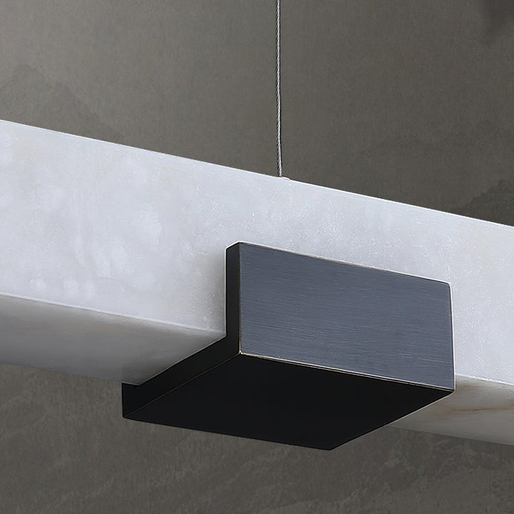 Linear Alabaster Pendant Light | Elegant Kitchen Island Fixture | Vinlighting | Vinlighting