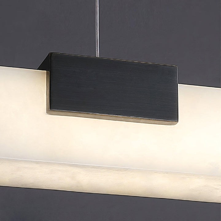 Linear Alabaster Pendant Light | Elegant Kitchen Island Fixture | Vinlighting | Vinlighting