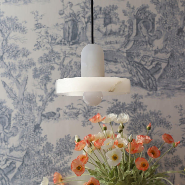 White Alabaster Pendant Light | Carrara | Bathroom & Bedside | Vinlighting | Vinlighting